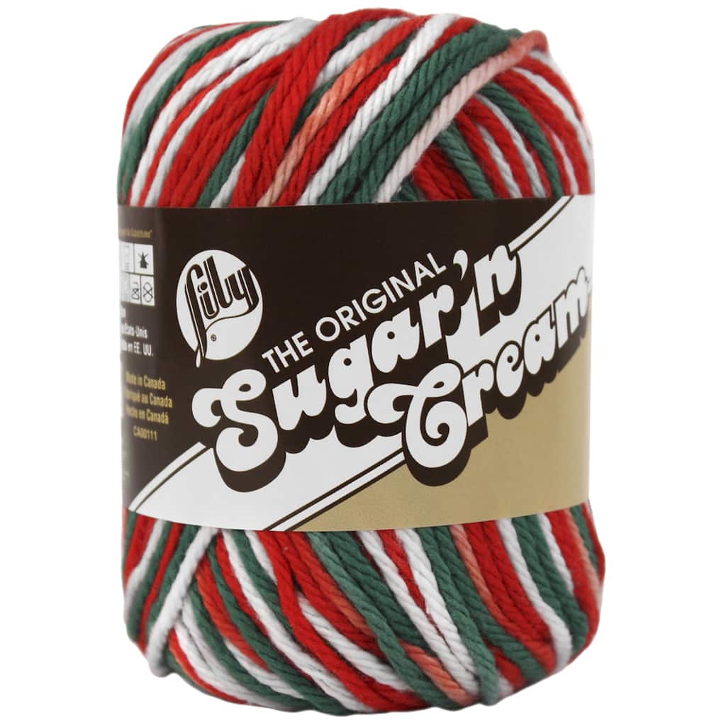 Lily Sugar/' n Cream 2 oz Ombre COOL BREEZE Knit Crochet Cotton Yarn